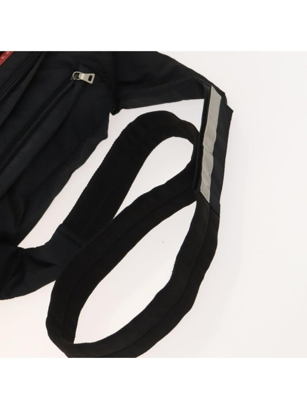 Authentic PRADA Sports Shoulder Bag Nylon Black Silver - Picture 14 of 16